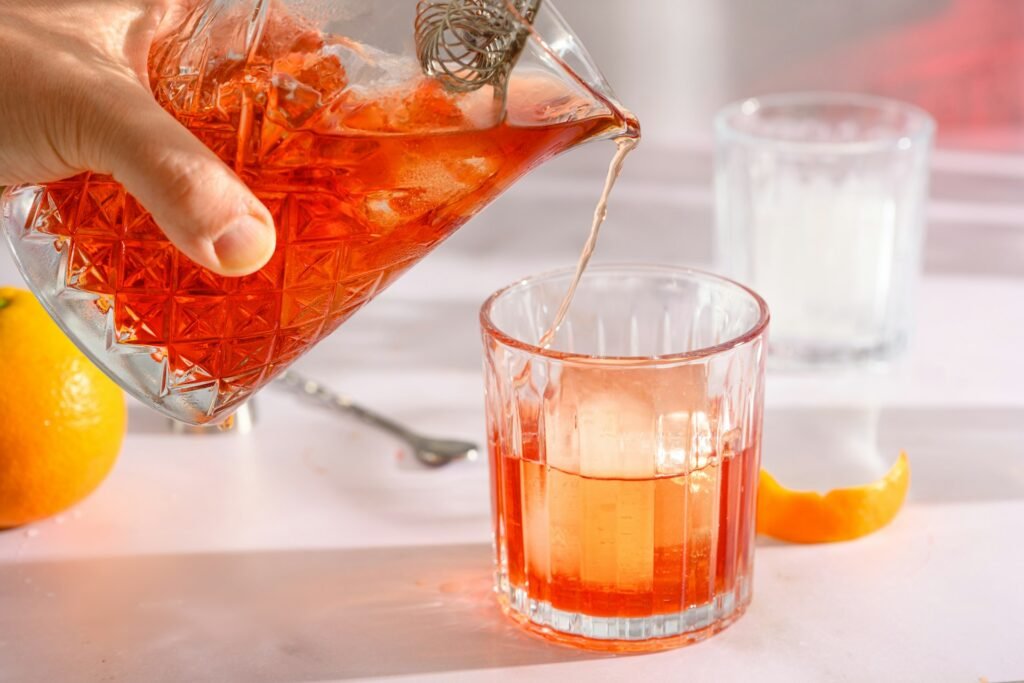 pouring a drink
