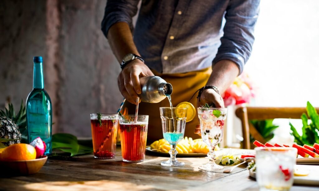 making cocktails at home