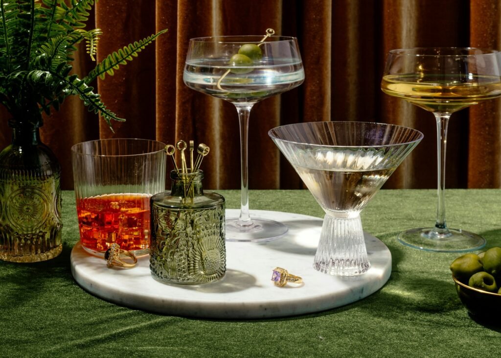 cocktail glassware